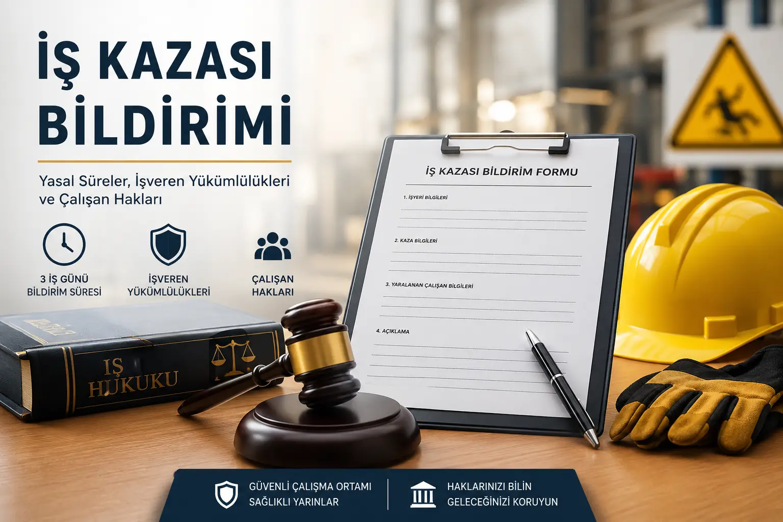 İş Kazası Bildirimi Nasıl Yapılır? Süreler, SGK Başvurusu ve İşçinin Hakları